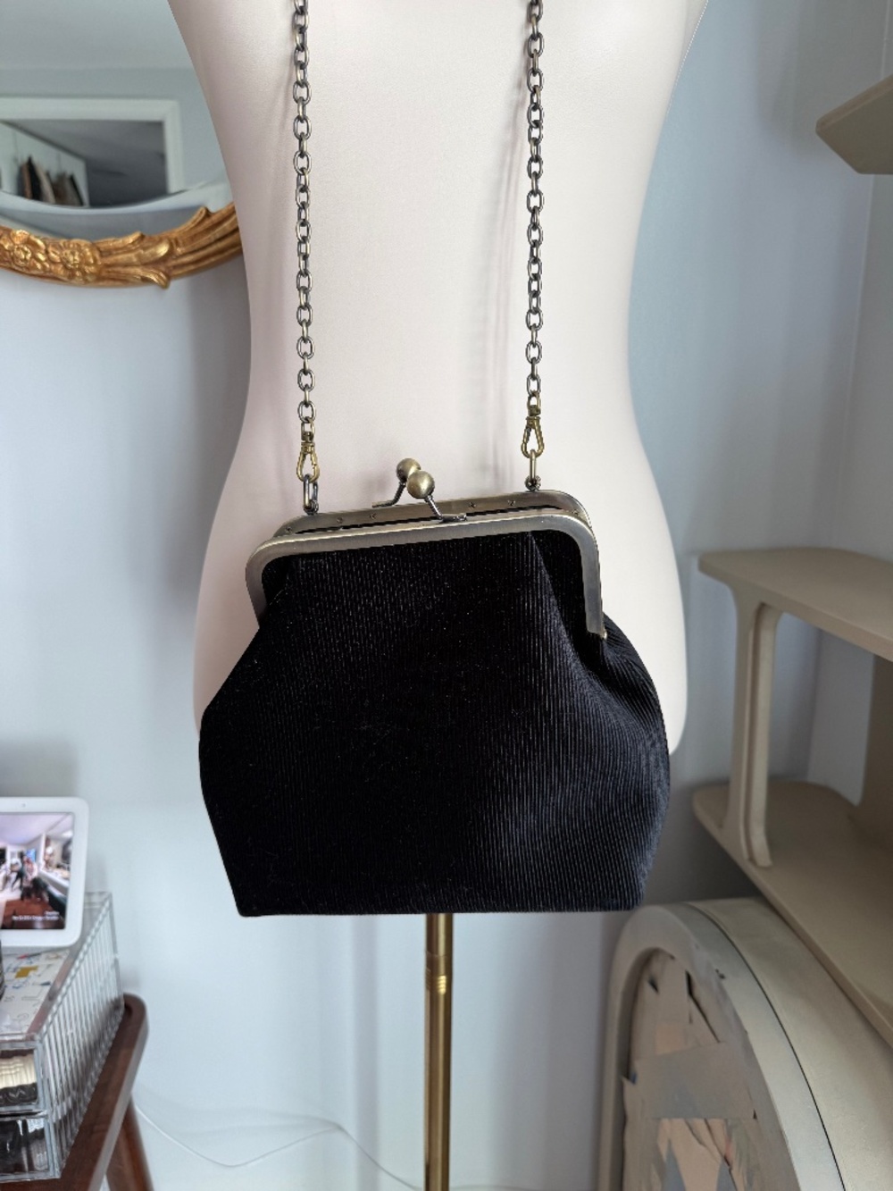 Anthropologie Corduroy Crossbody